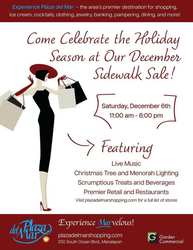 Dec. 6: Holiday Sidewalk Sale and Seasonal Celebration at Plaza Del Mar in Manalapan