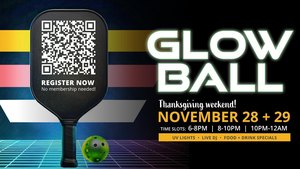 Glowball: Blacklight Pickleball at Aces ⚡️