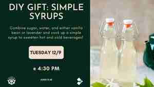 DIY Simple Syrups
