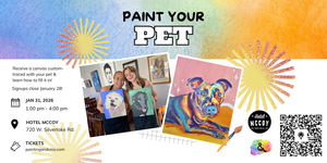 Beginner Paint Your Pet – Includes Custom Traced Canvas!