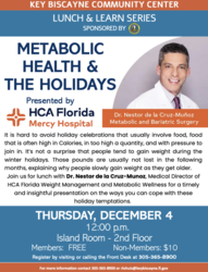 Lunch & Learn: Metabolic Health & Holidays