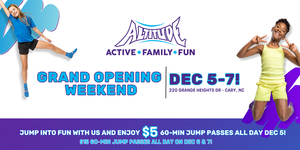 Jump into Fun at Altitude Trampoline Park's Grand Opening Celebration in Cary, NC!