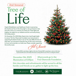 Dec. 5: 2nd Annual Tree of Life Illumination at Capitol Healthcare Campus in Harrisburg