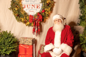 Photos with Santa Claus at June Farms
