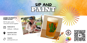 Sip and Paint a Cider Glass – Includes Guided Instruction