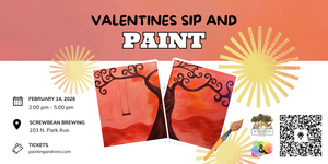 Beginner Valentine Swing Sip and Paint