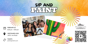 Sunset Cactus Paint and Sip at Westward Look