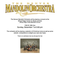 The Denver Mandolin Orchestra in concert