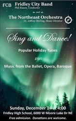 Fridley City Band/Northeast Orchestra free concert 4:00 PM Sunday, December 14, 2025