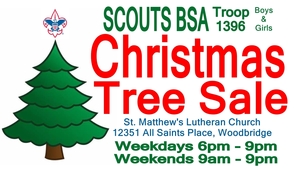 Scouts BSA Troop 1396 Christmas Tree Sale
