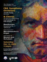 CBA Symphony Orchestra and CBA Chorus in Concert