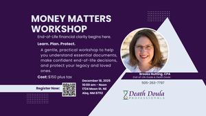 Money Matters Workshop: End-of-Life financial clarity begins here