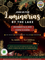 Luminarias near the Lake at Keystone Heritage Park