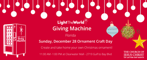 Giving Machine Event with Ornament Craft Day