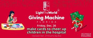 Giving Machine Event with Making Cards for Children in Hospitals