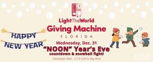 Giving Machine Event with "Noon" Year’s Eve Snowball Fight