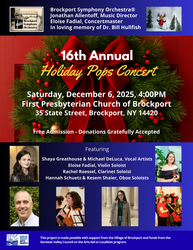 Brockport Symphony Orchestra 16th Annual Holiday Pops Concert