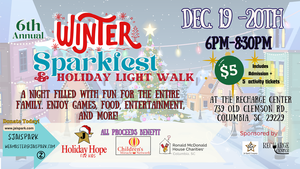 Winter Sparkfest Holiday Light Path