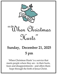 When Christmas Hurts service at St. Luke's Episcopal Church