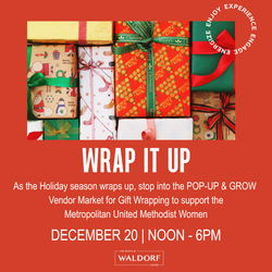 THE SHOPS AT WALDORF CENTER TO HOST ‘WRAP IT UP’ HOLIDAY GIFT-WRAPPING EVENT