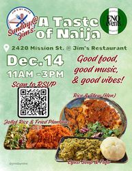 A Taste of Naija: Pop-up Lunch @ Jim's