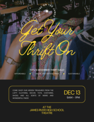 Thrift Sale at Theatre on the James, James River High on December 13