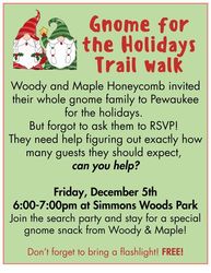 Gnome for the Holidays Trail Walk