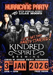The Hurricane Party and Lilah Moons live at Kindred Spirit Brewing