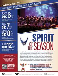 Award-Winning Local Air Force Band Announce Annual Holiday Concerts
