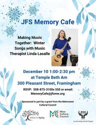 Memory Cafe:  Making Music Together with Music Therapist Linda LaSalle