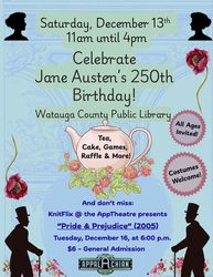 Jane Austen 250th Birthday Celebration at the Watauga County Public Library