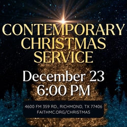 Contemporary Candlelight Christmas-Dec. 23 6 pm-4600 FM 359 Rd, Richmond, TX 77406