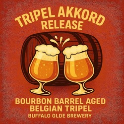Buffalo Olde Brewery and Three Chord Bourbon “Tripel Akkoord” Release Party