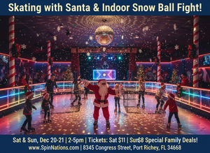 Sk8 with Santa & Indoor Snowball Fight