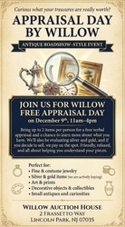Appraisal Day by Willow - Antique Roadshow Style Event
