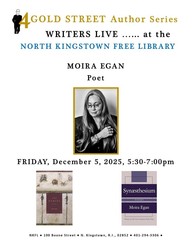 14 Gold Street Author Series Welcomes Poet Moira Egan