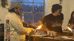 Hot Glass Icicle Ornament Workshop