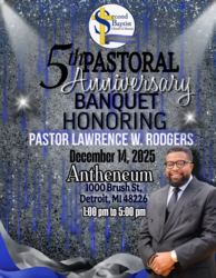 Second Baptist Church of Detroit 5th Pastoral Anniversary Banquet Honoring Pastor Lawrence W. Rodger
