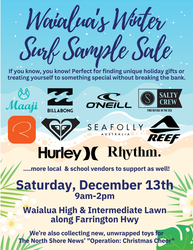 Winter Craft, Food, & Surf Sample Sale