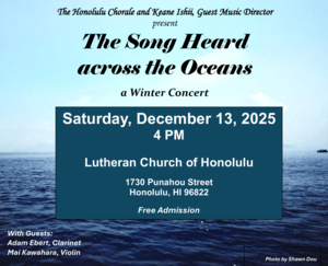 The Honolulu Chorale’s Winter Concert