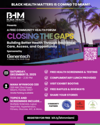 Join Us at the FREE Black Health Matters Community Health Forum