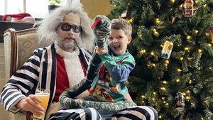 Pictures with Beetlejuice Santa