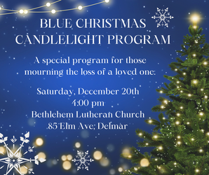 Blue Christmas Candlelight Program