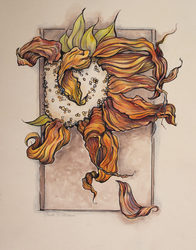 Cindi O'Mara's Ephemeral Flower Painting