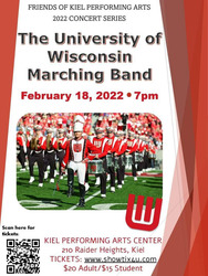 UW Marching Band Concert - February 18 - 7:00 pm - Kiel Performing Arts Center