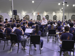 The Perlman Music Program Winter Residency Orchestra Rehearsals with Itzhak Perlman