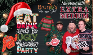 Ugly Sweater Holiday Party with Live Music from Extra Medium!