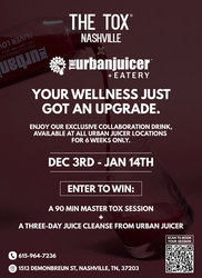 The Tox Nashville x Urban Juicer Drink Collaboration (East Nashville)
