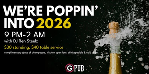 GPub's Poppin' into 2026: New Year's Eve Party