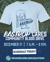 We Are Blood Hosts Bastrop Community Cares Blood Drive